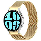 Galaxy Watch 6 Classic 47mm Uyumlu KRD-01 Metal Zore Kordon-Siyah
