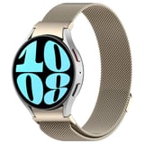 Galaxy Watch 6 44mm Uyumlu KRD-01 Metal MKST Kordon-Gold