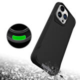 iPhone 15 Pro Uyumlu Zore AirBag Kenarlı T-Max Mat Standlı Kılıf-Lacivert