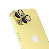 iPhone 15 Plus Uyumlu Zore CL-15 Parmak İzi Bırakmayan Anti-RefCLOive Kamera Koruyucu-Sar