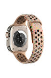 Apple Watch 7 41mm Kordon Yeni Seri 2023 Krd-02 Uyumlu Strap Kayış - Siyah
