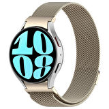 Galaxy Watch 6 Classic 47mm Uyumlu KRD-01 Metal Zore Kordon-Gold