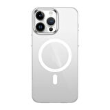iPhone 15 Pro Max Uyumlu Zore Wireless Şarj Özellikli Şeffaf G-Glass Kılıf-Siyah
