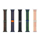 Watch 7 45mm Uyumlu KRD-91 Hasır Kordon Strap Kayış CLO- Yeşil