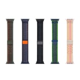 Watch 10 46mm Uyumlu KRD-91 Hasır Kordon Strap Kayış-Koyu Yeşil