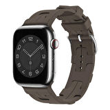 Vendas Apple Watch 7 41mm Uyumlu Kademe Ayarlı Silikon Kordon