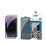 Apple İphone 14 Pro Lopard 9d Full Cover Privacy Temperli Cam Ekran Koruyucu