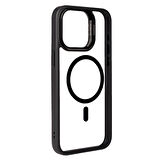 iPhone 15 Pro Uyumlu Magsafe Wireless Şarj Özellikli Standlı Zore Magsafe Klon LNSM-li Kılıf-La