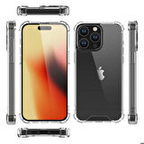 iPhone 15 Pro Uyumlu Zore Nitro Anti Shock Silikon-Renksiz