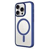 iPhone 15 Pro Max Uyumlu Wireless Şarj Özellikli Sert PC Zore Mat Riksos Magsafe Kılıf-Laciver