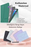 Fuchsia Galaxy Tab S10 10.9 inç ile Uyumlu Kalem Bölmeli Katlanabilir Standlı Tri Folding Tablet Kılıfı