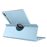 Galaxy Tab S9 Ultra SM-X910 Uyumlu ​ALT Dönebilen Standlı Kılıf-Pembe Koyu