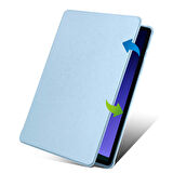 Galaxy Tab S9 Kılıf  Uyumlu ​FRMS Termik Kalem Bölmeli Dönebilen Standlı Kılıf-Gri