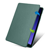 Galaxy Tab S9 Kılıf  Uyumlu ​FRMS Termik Kalem Bölmeli Dönebilen Standlı Kılıf-Mavi