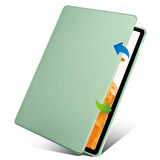 Galaxy Tab S9 Plus Kılıf  Uyumlu ​JOEC Termik Kalem Bölmeli Dönebilen Standlı Kılıf-Mavi