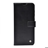 iPhone 15 Uyumlu Zore Kar Deluxe Kapaklı Kılıf-Siyah