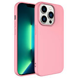 iPhone 14 Pro Max Uyumlu Zore LSR Lansman Kılıf-Pembe Açık