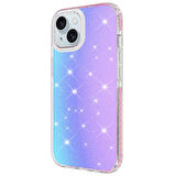 iPhone 15 Uyumlu Parlak Renk Geçişli Zore Velle Kılıf-Pembe Koyu