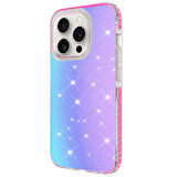 iPhone 15 Pro Uyumlu Parlak Renk Geçişli Zore Velle Kılıf-Pembe