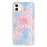 iPhone 11 Uyumlu Simli Desenli Parlak Zore Task Kılıf-Pembe