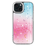 iPhone 15 Uyumlu Simli Desenli Parlak Zore Task Kılıf-Pembe