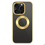 iPhone 15 Pro Max Uyumlu Tek Kamera Çerçeveli Logo Gösteren Zore Omega Kapak-Lacivert