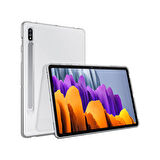 Galaxy Tab S8 Kılıf  Uyumlu ​MKST Tablet Süper Silikon Kapak-Renksiz