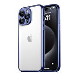iPhone 15 Pro Uyumlu Zore Kamera Korumalı Bontez Bumper-Lacivert