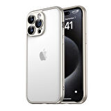 iPhone 15 Pro Uyumlu Zore Kamera Korumalı Bontez Bumper-Gümüş