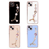 iPhone 15 Zore El Tutamaçlı Kamera Korumalı Zore Taka Silikon Kılıf-Pembe