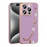 iPhone 15 Pro Zore El Tutamaçlı Kamera Korumalı Zore Taka Silikon Kılıf-Mor