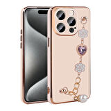 iPhone 15 Pro Zore El Tutamaçlı Kamera Korumalı Zore Taka Silikon Kılıf-Pembe