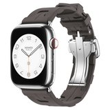 Watch 44mm Spor Görünümlü NRTK KRD-94 Silikon Kordon-Haki