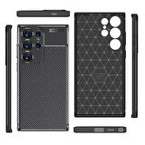 Galaxy S24 Ultra Uyumlu Zore Negro Silikon Kapak-Siyah