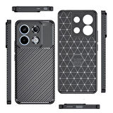 Xiaomi Redmi Note 13 Pro 5G Kılıf Zore Negro Silikon Kapak-Siyah