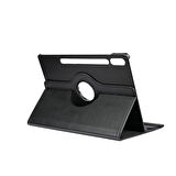 Galaxy Tab S9 FE Plus Uyumlu ​FRMS Dönebilen Standlı Kılıf-Siyah