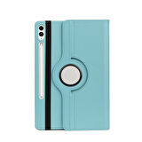 Galaxy Tab S9 FE Plus Uyumlu ​MKST Dönebilen Standlı Kılıf-Pembe Koyu