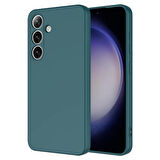 Galaxy S24 Uyumlu Zore Mara Lansman Kapak-Koyu Yeşil