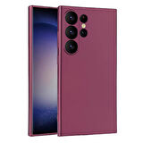 Galaxy S24 Ultra Uyumlu Zore Premier Silikon Kılıf-Mürdüm