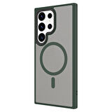 Galaxy S24 Ultra Uyumlu Sert PC Arka Yüzey Wireless Şarj Özellikli Zore Flet Magsafe Kılıf-G