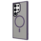 Galaxy S24 Ultra Uyumlu Sert PC Arka Yüzey Wireless Şarj Özellikli Zore Flet Magsafe Kılıf-G