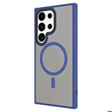 Galaxy S24 Ultra Uyumlu Sert PC Arka Yüzey Wireless Şarj Özellikli Zore Flet Magsafe Kapak-Derin Mor