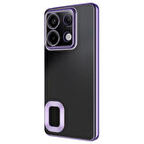 Xiaomi Redmi Note 13 Pro 5G Kılıf Kamera Korumalı Logo Gösteren Zore Omega Kapak-Siyah
