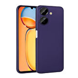 Xiaomi Poco C65 Kılıf Ensueno Premier Silikon Kapak-Lacivert