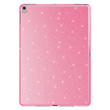 iPad 10.2 (8 Nesil) Simli Parlak Görünümlü Uyumlu ​MKST Tablet Koton Kılıf-Pembe