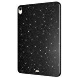 iPad Air 11 2024 Simli Parlak Görünümlü Uyumlu ​FRMS Tablet Koton Kılıf-Lila