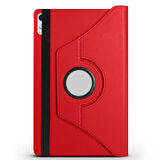 Lenovo Tab P11 11.5 (2.Nesil) TB350UF Uyumlu ​FRMS Dönebilen Standlı Kılıf-Kırmızı