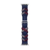 Watch 38mm Uyumlu CLO- KRD-97 Sarmal Örgü Tasarımlı Kordon-Siyah