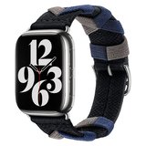 Watch 40mm Uyumlu CLO- KRD-97 Sarmal Örgü Tasarımlı Kordon-Siyah