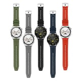 Galaxy Watch 46mm Uyumlu CLO- KRD-102 22mm Silikon Kordon-Gri